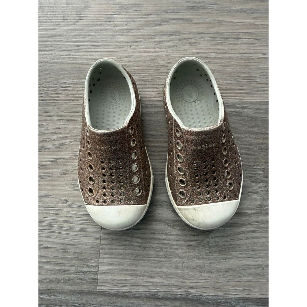 Native 6 Toddler Girl Glitter Jefferson Slip On Sneaker Shoes